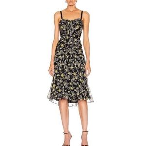 Cinq a Sept 100% Silk Floral Dress size 8